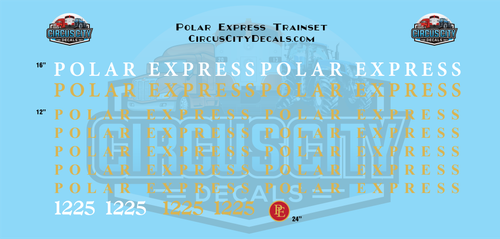 Polar Express Movie Train Decal Set Maßstab 1:160 N - Bild 1 von 6