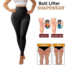 Anti Cellulite Compression Women High Waisted Shaping Leggings Slim Shapewear