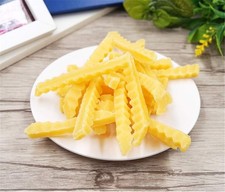 Zzooi Artificial Faux French Fries Realistic Look Fake Chips Display Model 10PCS