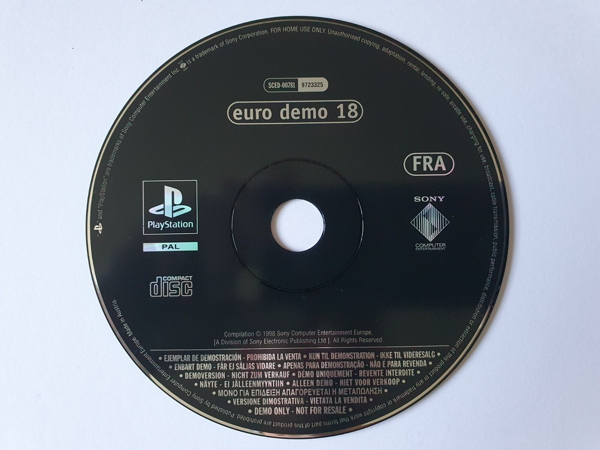 Démo Disc 18 - Magazine PlayStation Pour PS1 - Version PAL, Démo Jouable, Très Bon état