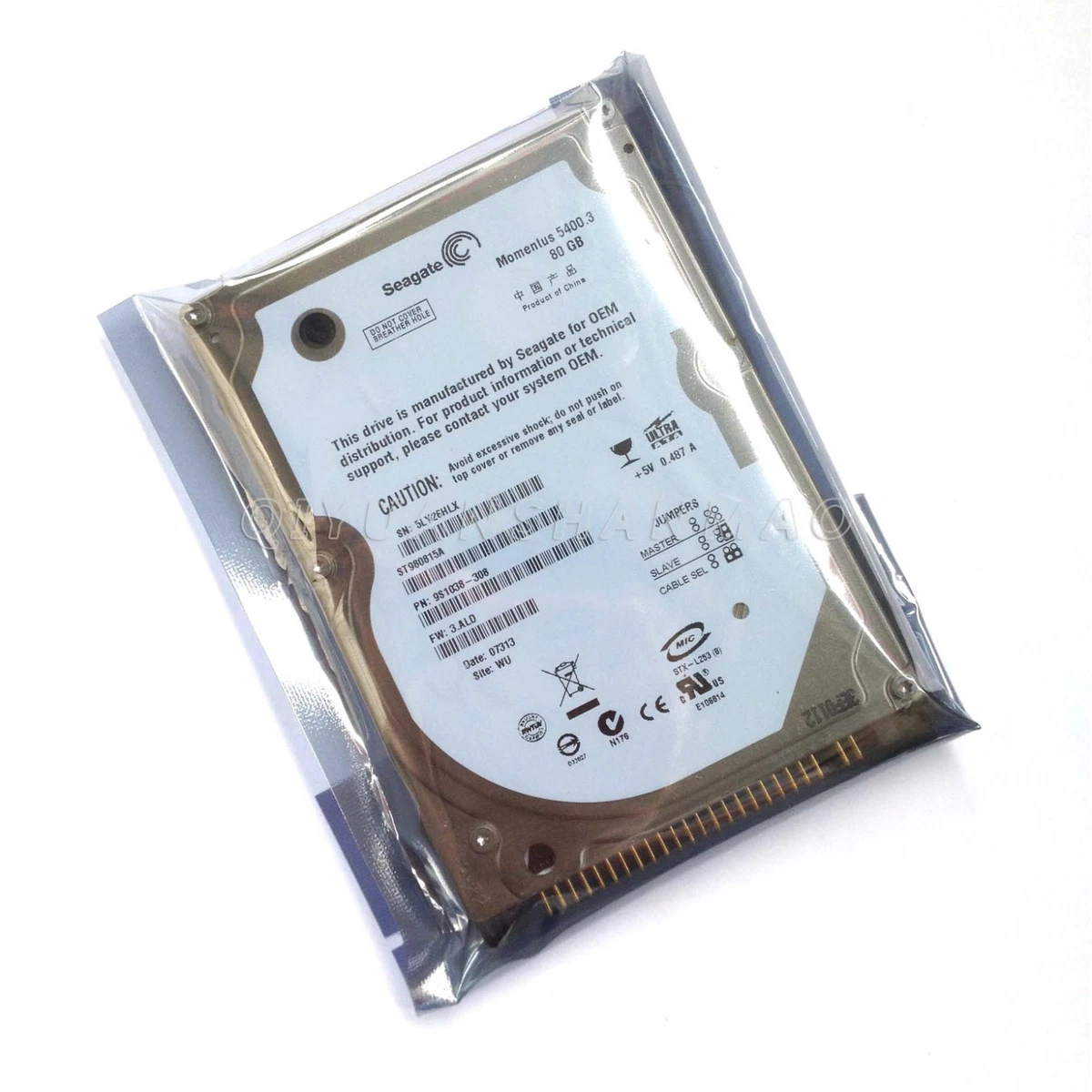 Seagate 2.5 in Form Factor 80 GB Storage Capacity Internal 5400