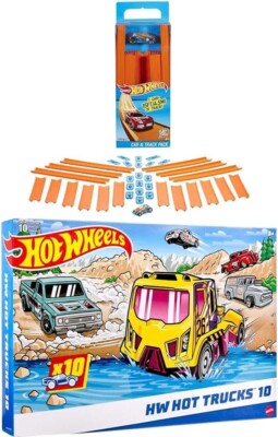 Hot Wheels - Track Builder Workshop Straight Track BHT77 450cm / 15ft. With Car