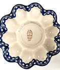 Polish pottery stoneware Boleslawiec egg dish — photo 3