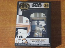 Funko Pop! Pin insignia esmaltada: #26 COMMANDER CODY Star Wars con soporte extraíble