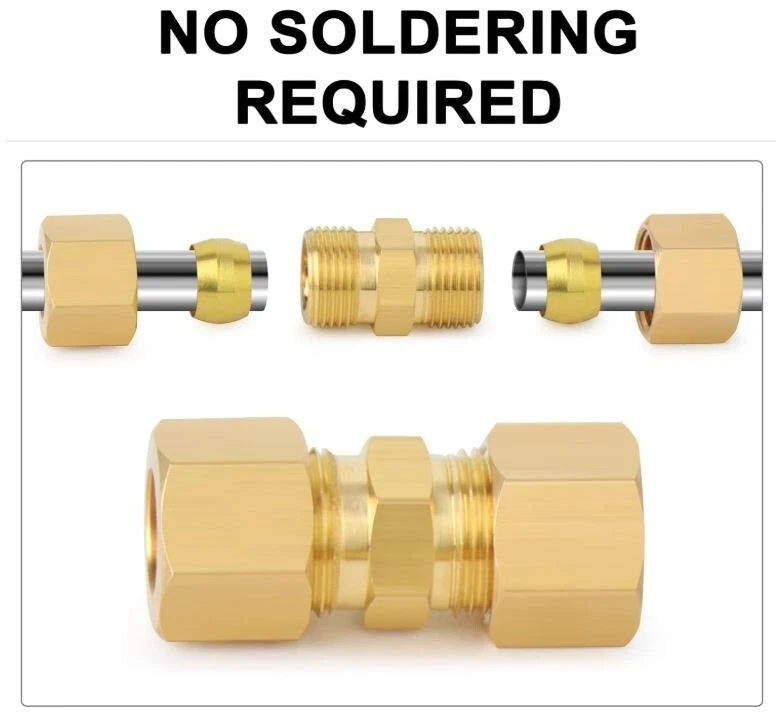 Brass Compression Union 1/2" x 1/2" (5 Pack) - Part# 546961 - Fast Shipping! - Image 2 of 4