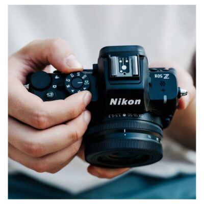 Nikon Z50 II Black Mirrorless Camera Two Lens Kit with CMOS Image