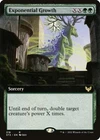 1x Exponential Growth - Extended Art NM Eng MTG - Strixhaven
