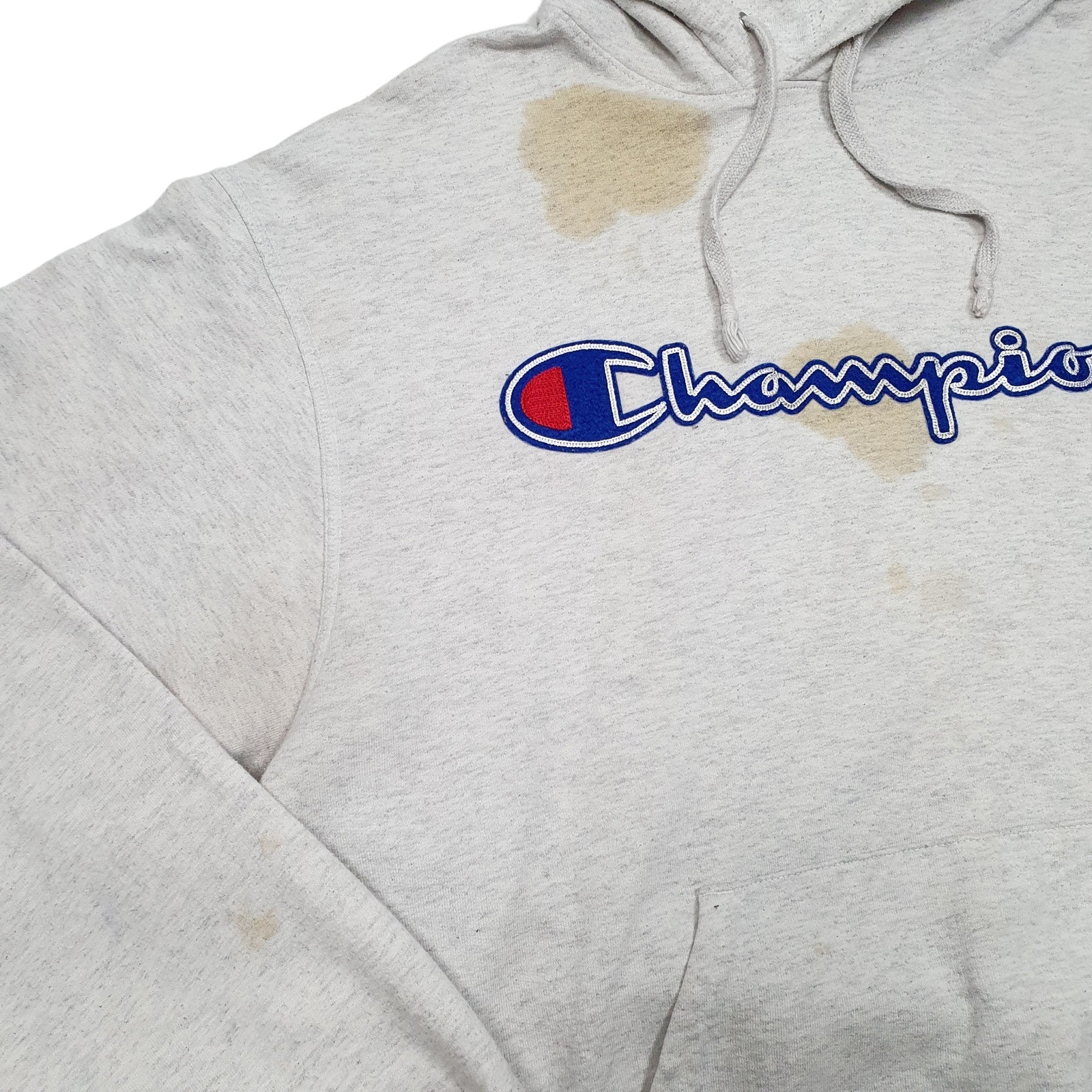 CHAMPION Hoodie Cotton Jumper Sweatshirt Mens L image 4