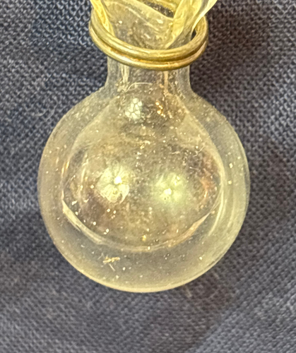 Vtg Mini Glass Vase Lapel Pin Boutonnière Flower Holder Stick Pin - Picture 7 of 13