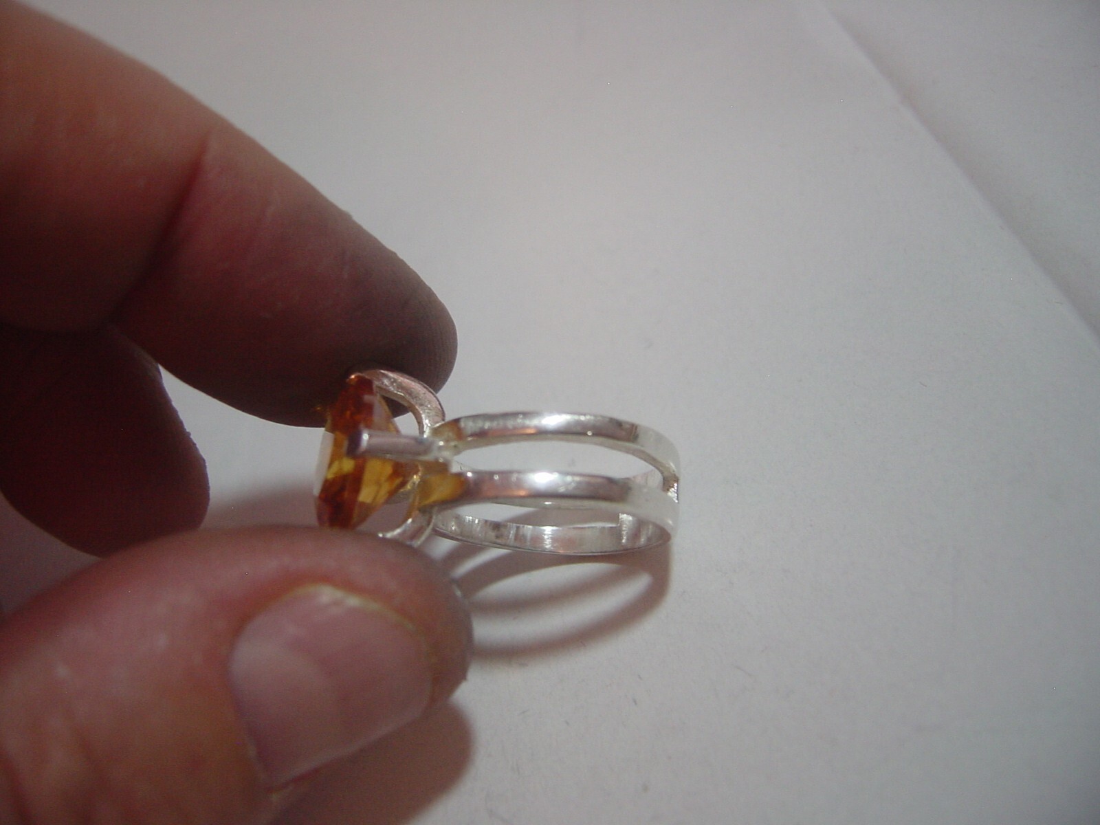 Solid Silver Vintage chunky Ring-genuine large or… - image 12