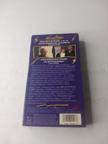 Prick Up Your Ears Gary Oldman VHS (1989) Screener Demo Promo - Picture 3 of 7