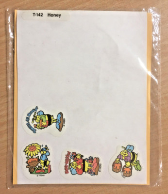 1980er Jahre Vintage UK stinkende Aufkleber - Scratch n' Sniff - Trend Ent. T-142 Honig