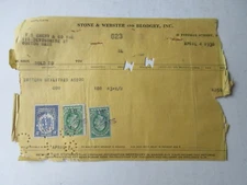 EASTERN UTILITIES ASSOCIATES stock purchase RECEIPT 1930 STONE & WEBSTER BLODGET