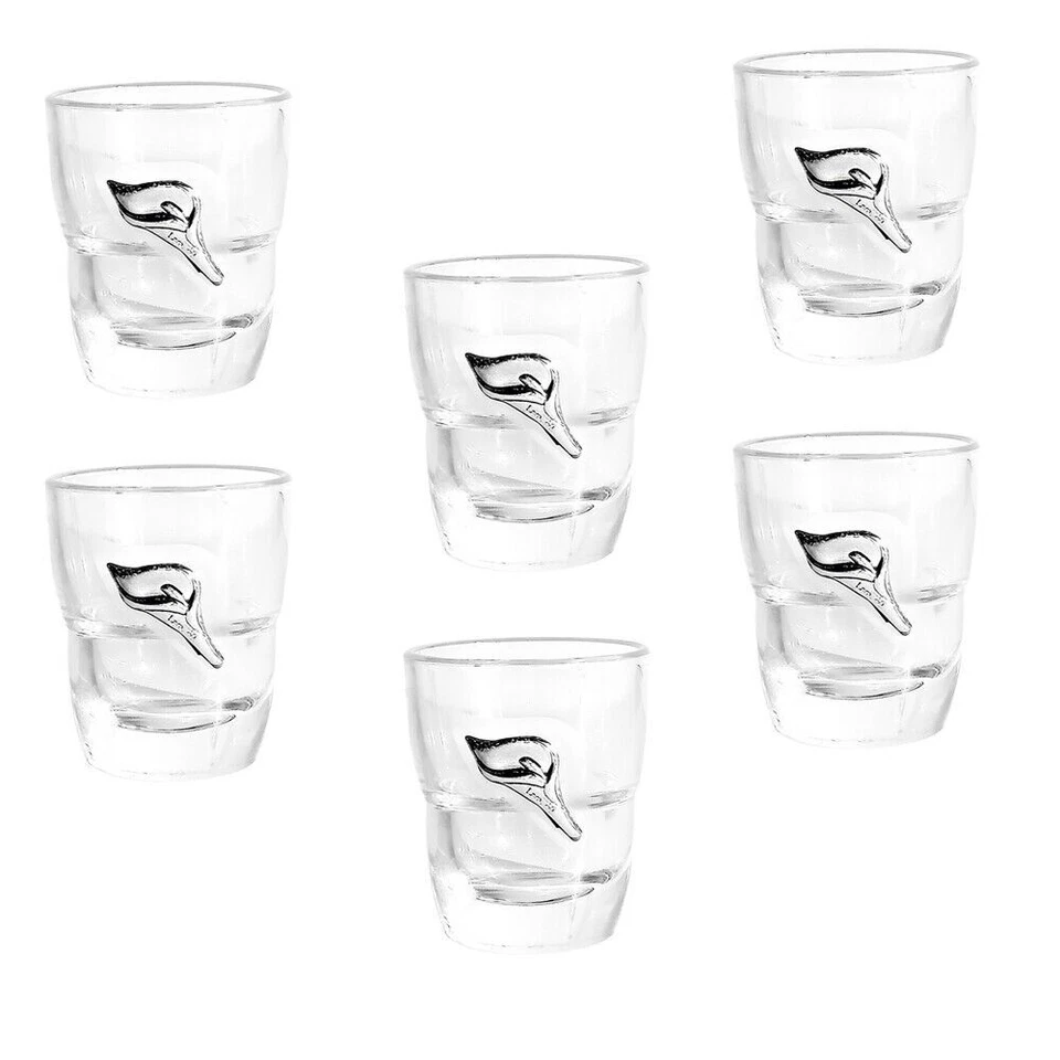 Bicchieri per liquore shottino bottiglia in cristallo con placca argento tavola - Immagine 4 di 4