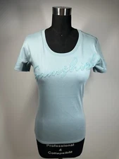 Samshield Women’s SMALL Blue Shirt Emboridered  Crystal  Horseback Riding NWOT