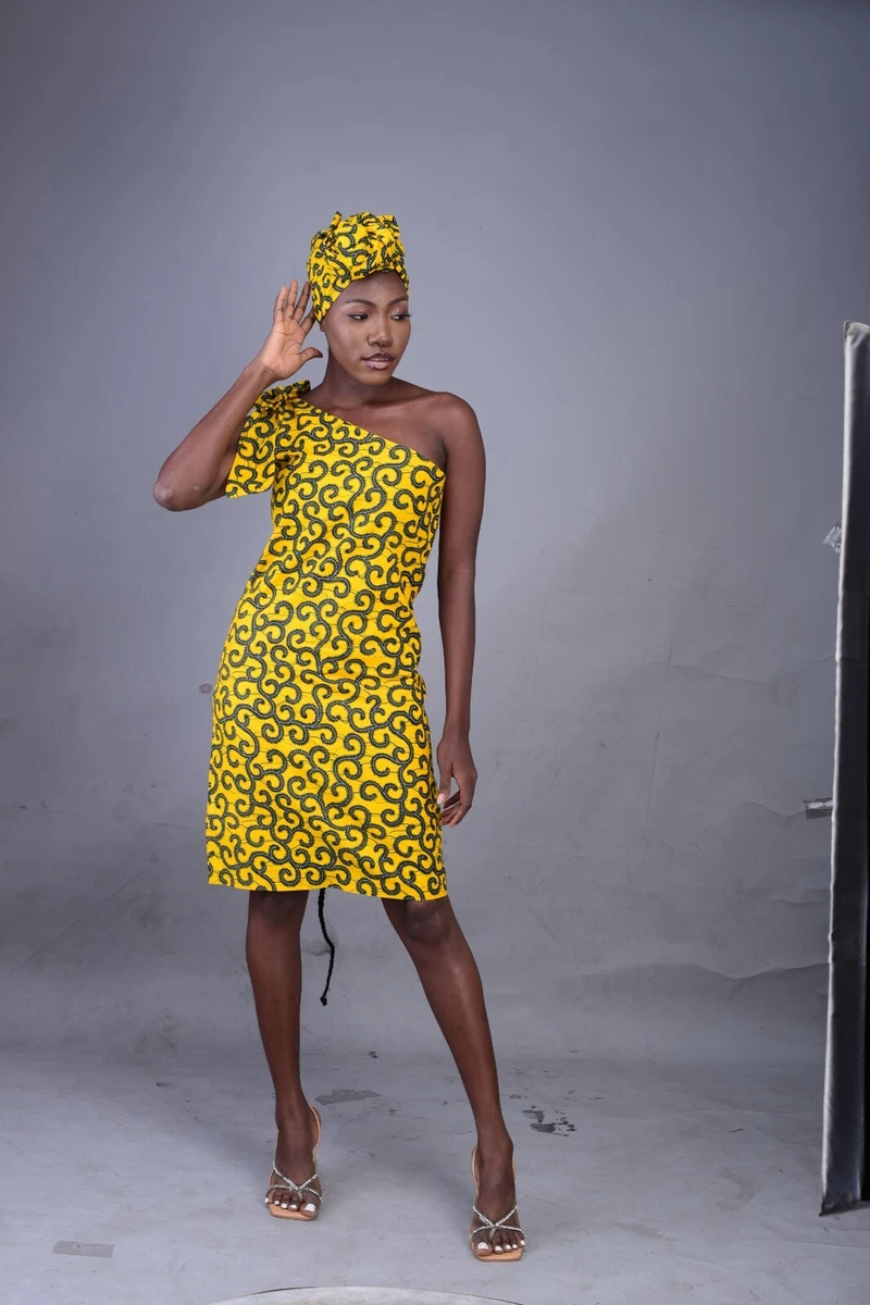 One sleeve cheap ankara dress