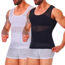 Fajas Hombre Chaleco adelgazante Camisa de compresión Tanque Ginecomastia Moobs