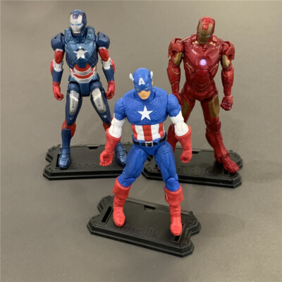 3Pcs Iron Man Captain America Action Figure Marvel Universe Legends  Toy - Main Image