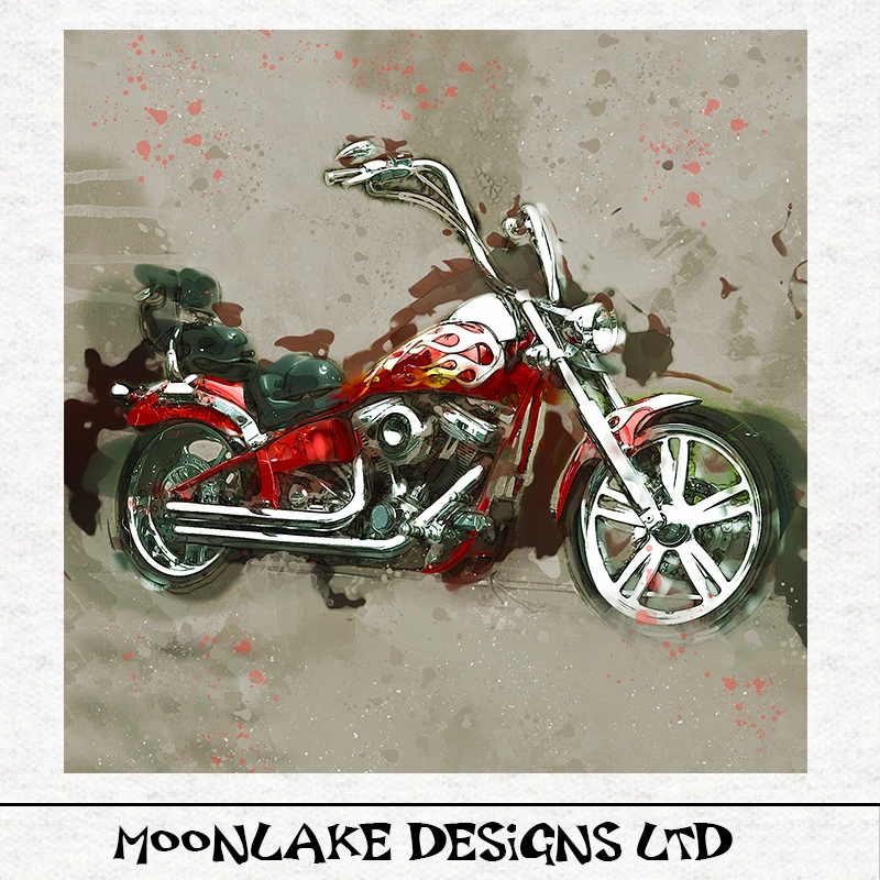 MOONLAKE FABRICS Reise-Motorrad-Stoff Handwerk Paneele in 100 % Baumwolle oder Polyester