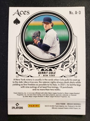 【あいちゃん】Gerrit Cole サイン入りジャージ 45 2022 Mosaic Gerrit Cole ACES card #A-3 | eBay
