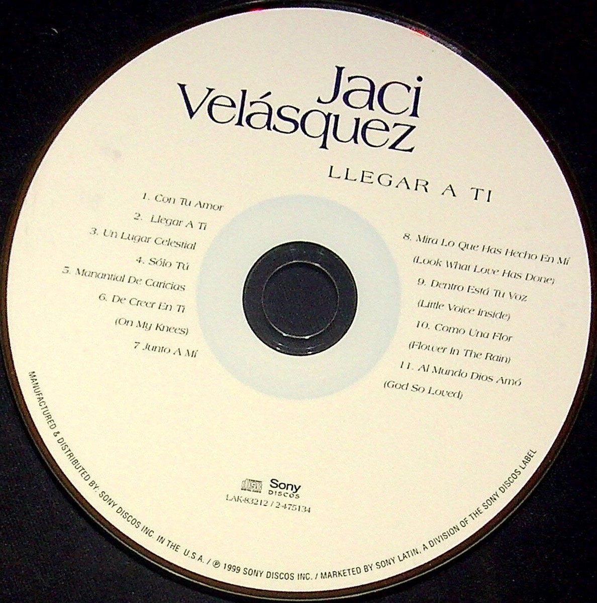 JACI VELÁSQUEZ CD LLEGAR A TI, NO JEWEL CASE, TRIMMED COVER ART | eBay