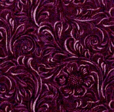 Moda Fabrics with 11216 16"Tooled Leather pattern"BLACK" Bty