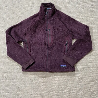 Patagonia Fleece Jacket Womens XS Petite SHORT Red R2 Featherweight Deep  Pile UK
