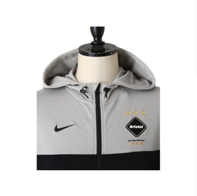 Nike F.C. Real Bristol SOPHNET Dri-FIT ZIP Hoodie Grey/Black