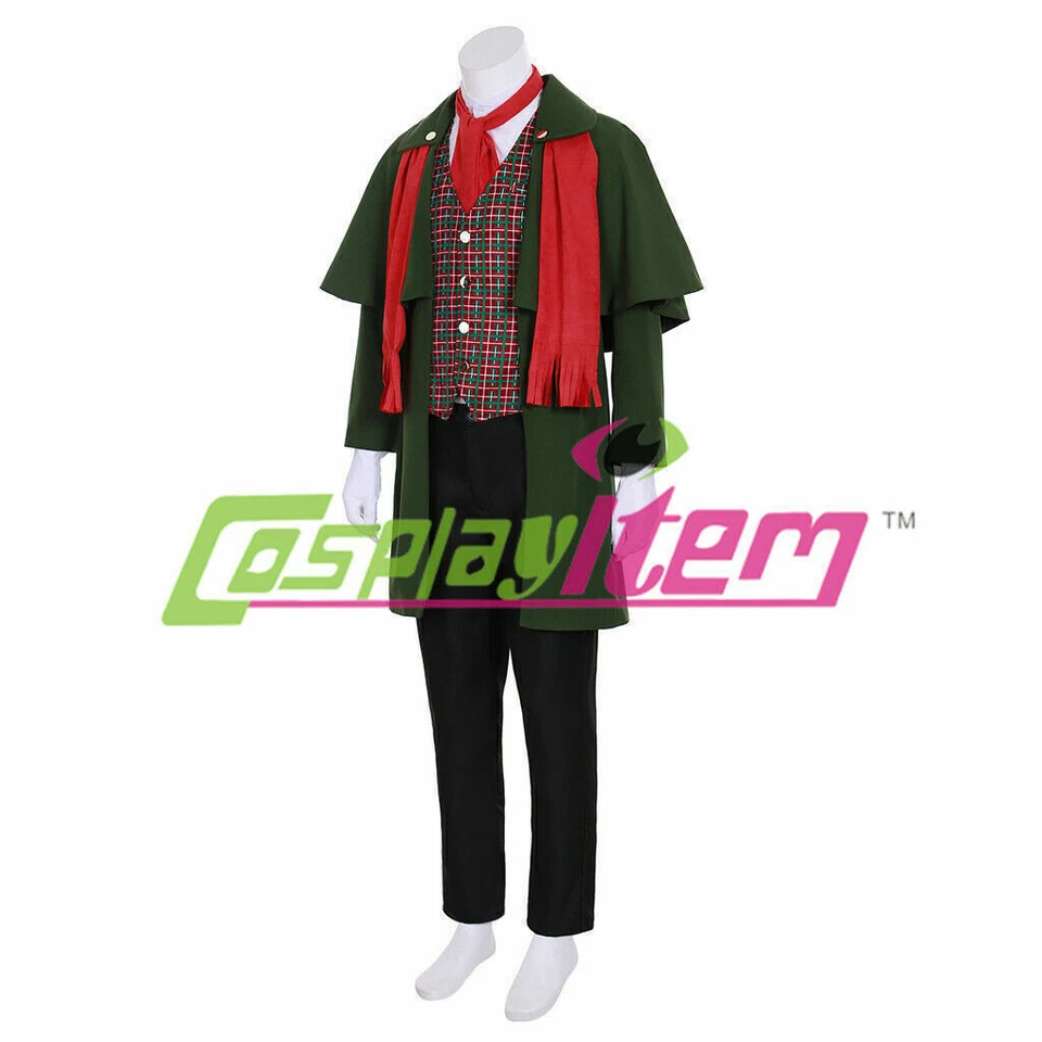 Праздничный колядовщик костюм мужской Диккенс викторианский джентльмен рождественский костюм - Изображение 3 из 4