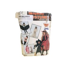 Simplicity UNCUT 0632 Pattern Witch Pirate Bride Princess Knight size 2-12