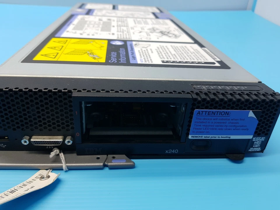 IBM Flex x240 Blade 8737AC1 p/n 94Y9916  1x E5-2640 24GB RAM (3x8gb) NO HDD - Image 3 of 4