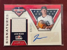 2019 Panini Stars and Stripes Relic Auto Signatures /299 Jacob Meador