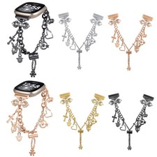 Stainless Steel Bracelet Watch Band Strap For Fitbit Versa3/Sense/Versa4/Sense2