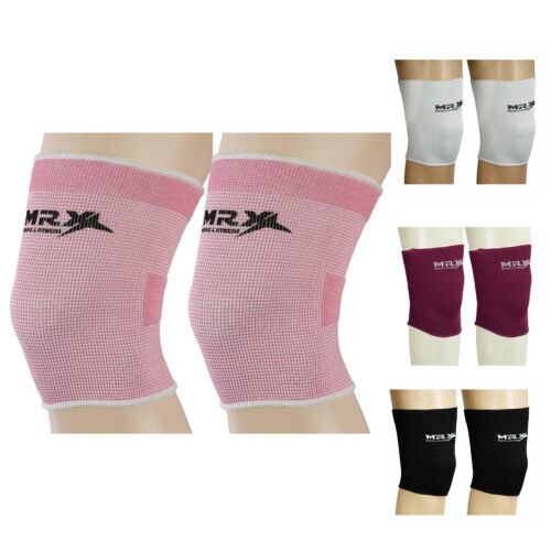 MRX Knee Pair Brace Leg Support Elastic Sleeve Fitnes Workout Pain Injury Relief - 第 1/14 張圖片