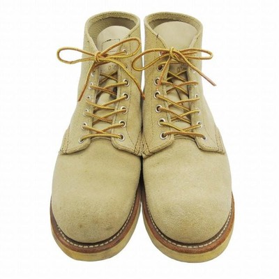 Red Wing Boots 8167 6inch CLASSIC ROUND US:9E Suede/Leather Beige 