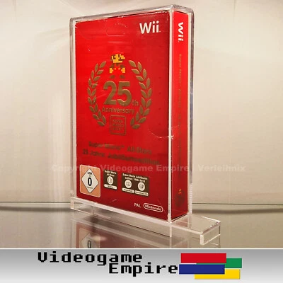 GAMEGUARD 1x ACRYL BOX CASE (UV) für Super Mario All-Stars 25th Anniversary Wii