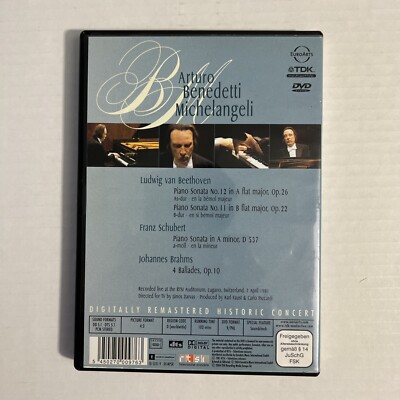 Arturo Benedetti Michelangeli - Beethoven, Schubert And Brahms