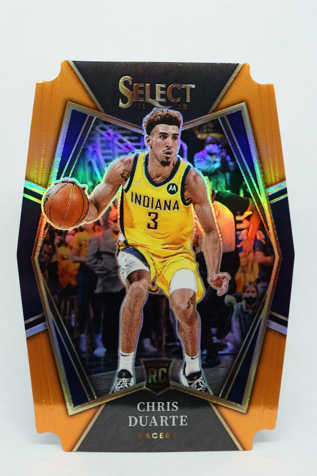 2021 Panini Select Premier Orange Prizm Die-Cut 53/65 Chris Duarte Rookie #146