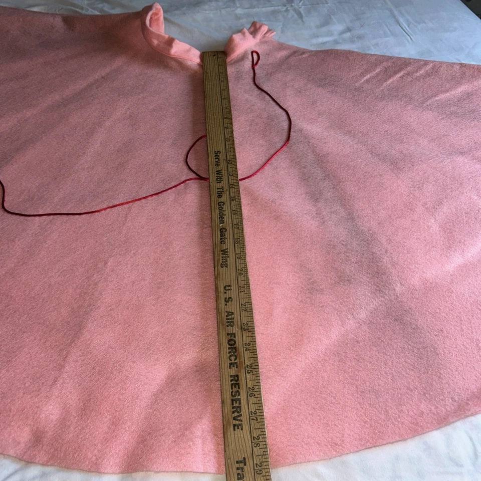 Falda caniche de fieltro rojo _ talla mediana para adulto _ hecha en casa Foto 4 de 4