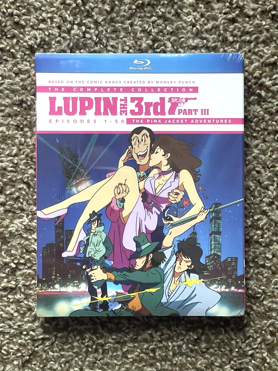 NEW Lupin the 3rd Part 3 III Pink Jacket Adventures Blu-Ray