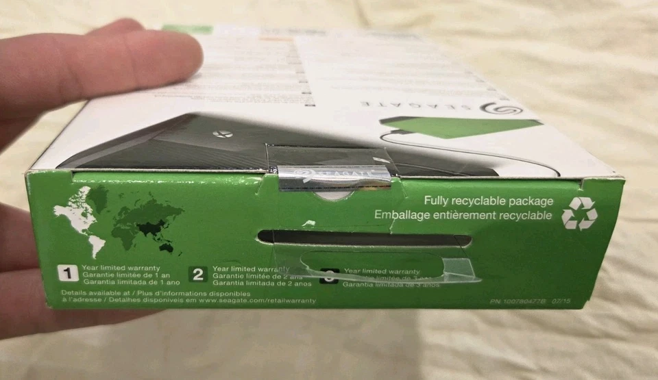 Disco duro externo Seagate verde nuevo y sellado de fábrica 2 TB verde Xbox One y 360 Foto 3 de 4
