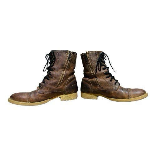 Botas con cordones de cuero para mujer Bed-Stu Judgement talla 7,5 Foto 3 de 4