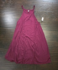 NWT Old Navy Womens Burgundy Red A Line Tank Dress Medium