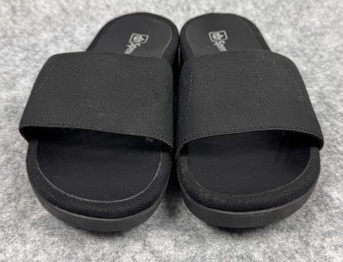 Spenco Black Orthotic Sunset Slide Sandals SZ 8