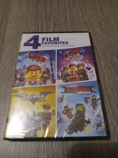 4 Film Favorites: The LEGO Movie Collection DVD Set Animation Kids Family NEW