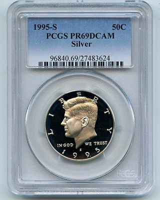 1995-S 50C Kennedy Half Dollar Proof San Francisco PCGS PR69DCAM Silver