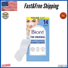 Bioré Original Blackhead Remover Strips, Deep Cleansing Nose Strips, 14 Count US