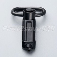 Black Quick Detach Push Button Rilfe Sling Swivel for 20mm Picatinny Rail Mount