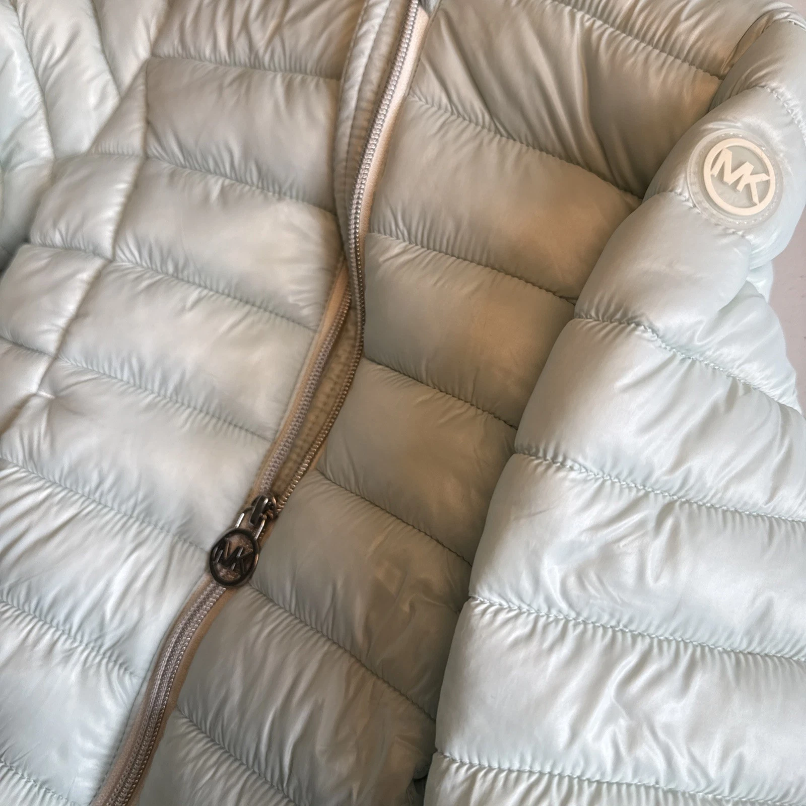 Cappotto giacca puffer Michael Kors con cappuccio rimovibile; 2T