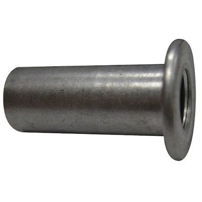 Rivet Nut, 5/16''-18 Thread Size, 0.665 In Flange Dia., 0.75 In L, Aluminum, 25